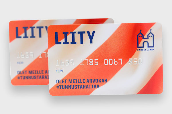 Offset printed membership card