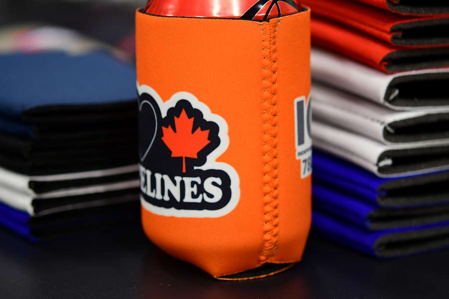 Custom printed drink coolies with your design