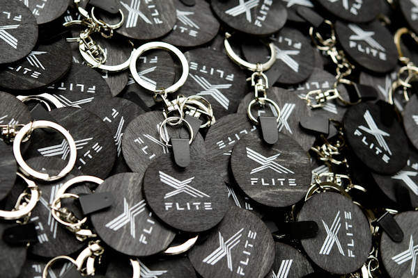 Fully customizable wooden keychain printed keyholder