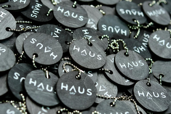 Wooden keychains with custom logo