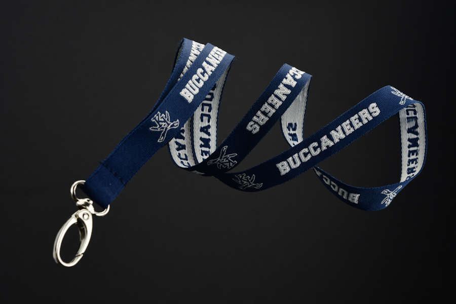 Woven lanyard with custom logo
