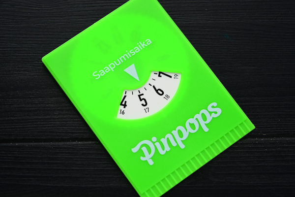 Printed parking discs from Plastic