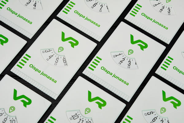 Printed parking discs from Plastic