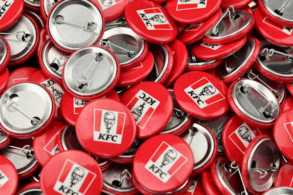Campaign buttons and pinback buttons