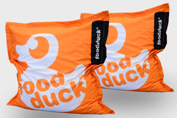 Beanbag chair with custom print