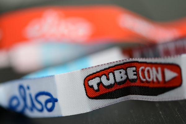 Woven fabric wristbands logo