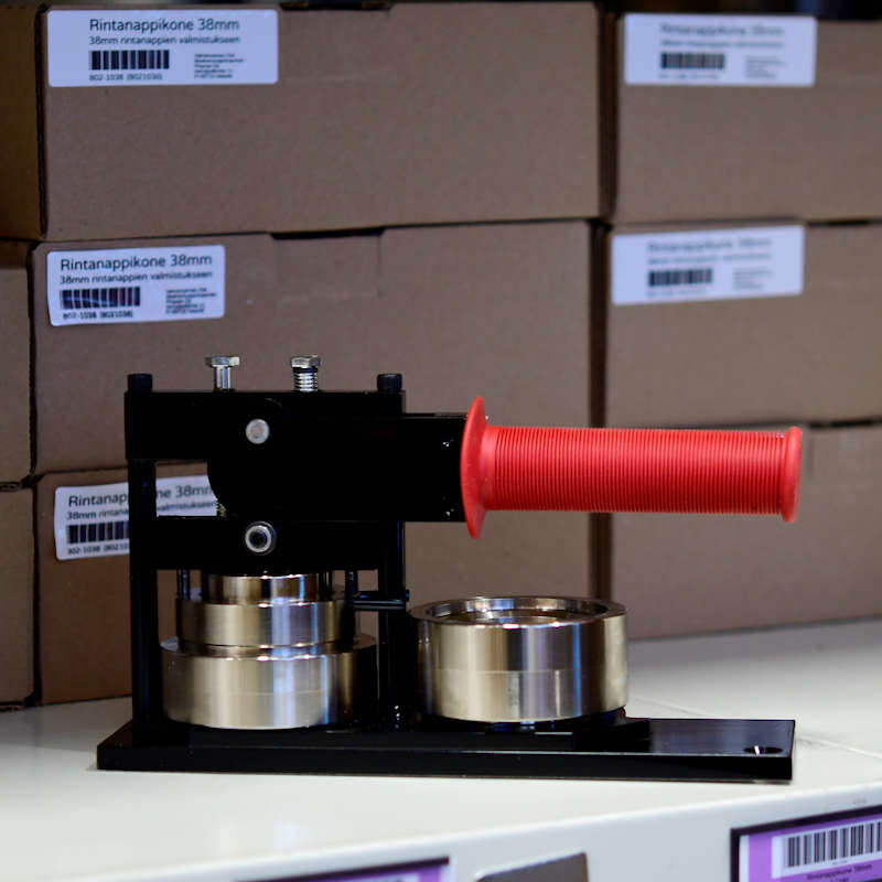 Knappmaskin Knappmaskin, grafikskärare och 1000 knappkomponenter