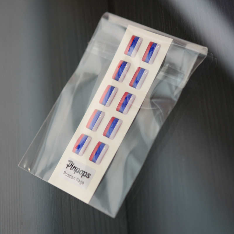 Ryska Flaggklistermärken för namnskyltar