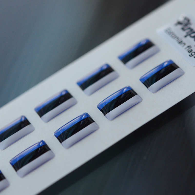 Estlands Flaggklistermärken för namnskyltar