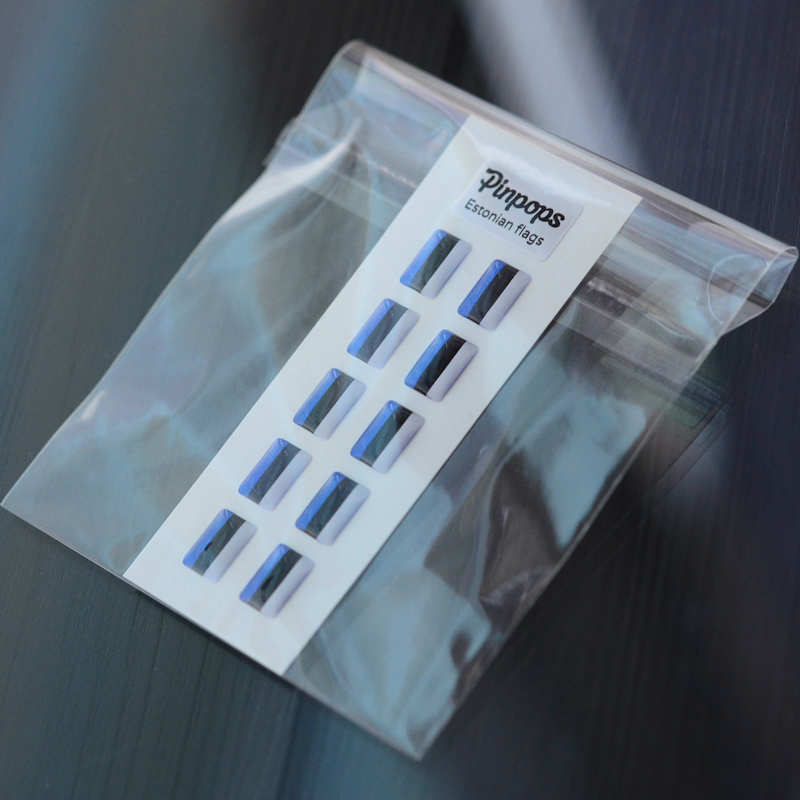 Estlands Flaggklistermärken för namnskyltar