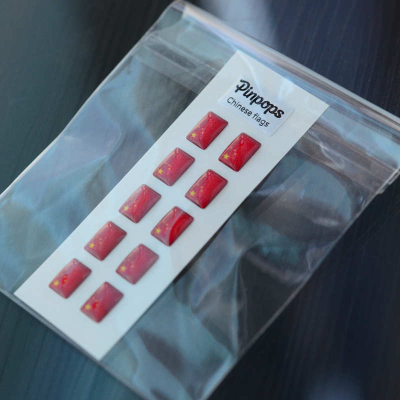 Kinesiska Flaggklistermärken för namnskyltar