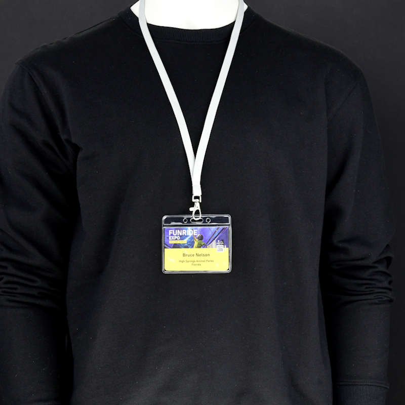 Transparent Liten A8-konferenskorthållare