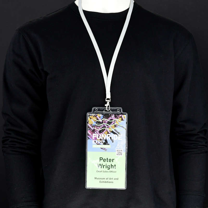 Transparent Genomskinlig skylthållare för rallypass