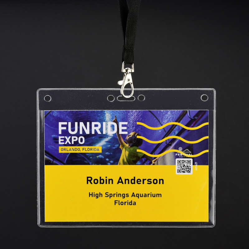 Transparent Stor horisontell konferensbricka