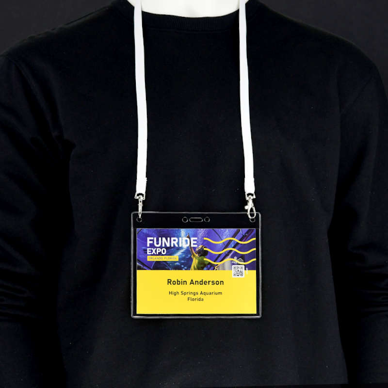 Transparent Stor horisontell konferensbricka