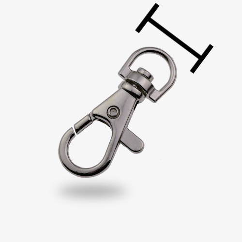 10mm Metall Pistolhake