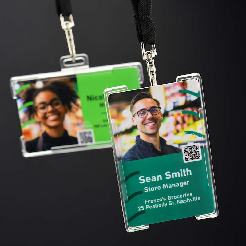 Genomskinlig Roterande ID-korthållare