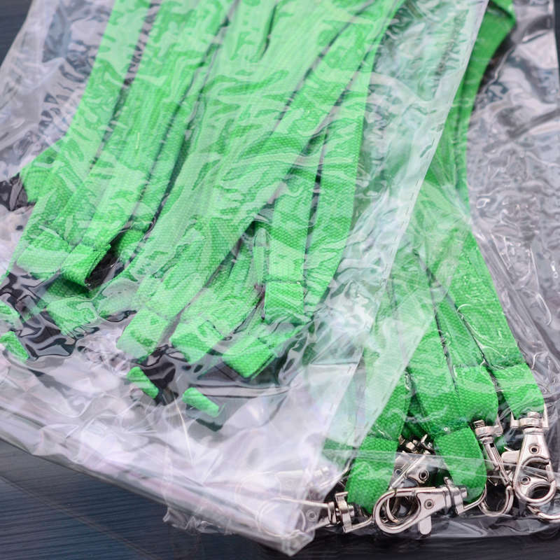 Grön Classic 10 mm nyckelband med pistolhake och säkerhetsspänne