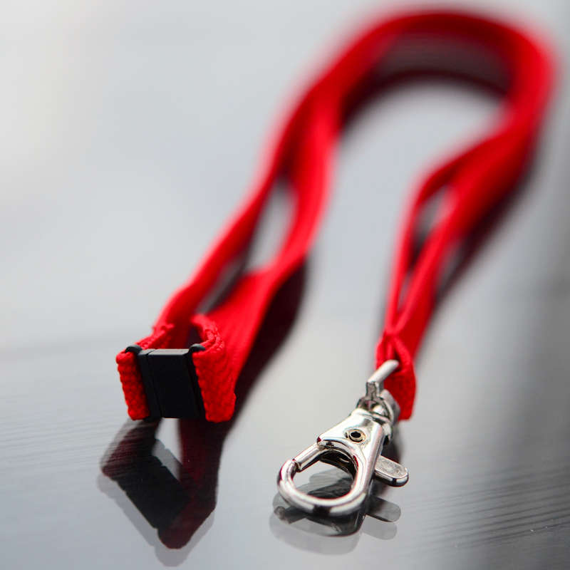 Bourgogne Classic 10 mm nyckelband med pistolhake och säkerhetsspänne