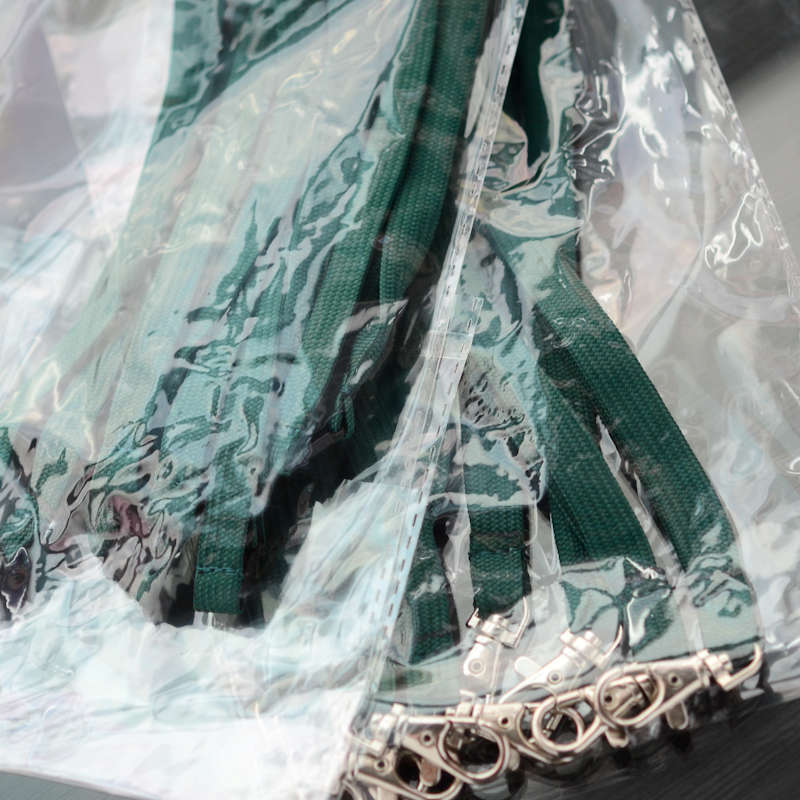 Skogsgrön Classic 10 mm nyckelband med pistolhake och säkerhetsspänne