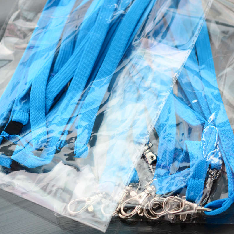 Turkos Classic 10 mm nyckelband med pistolhake och säkerhetsspänne