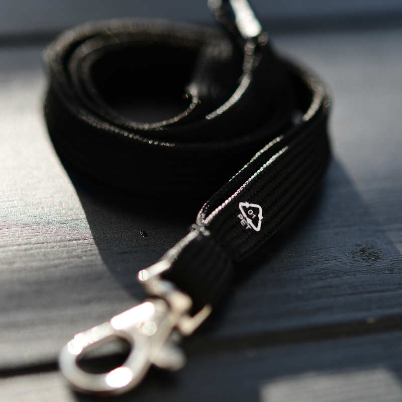 Svart rPET RPET Classic 10 mm nyckelband