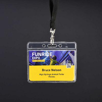 Transparent Konferensmärke i styv vinyl