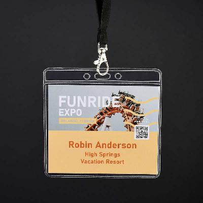 Transparent Stor konferensbricka