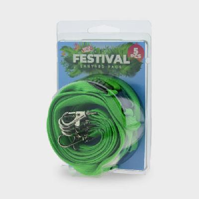 Grön Classic Nyckelband i 5-pack