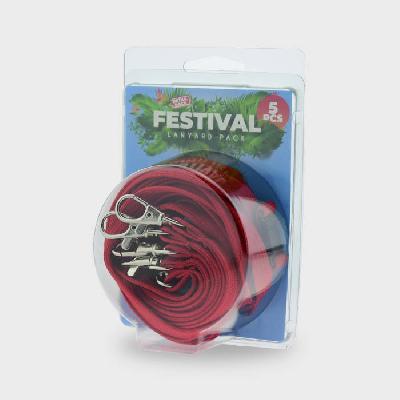 Bourgogne Classic Nyckelband i 5-pack